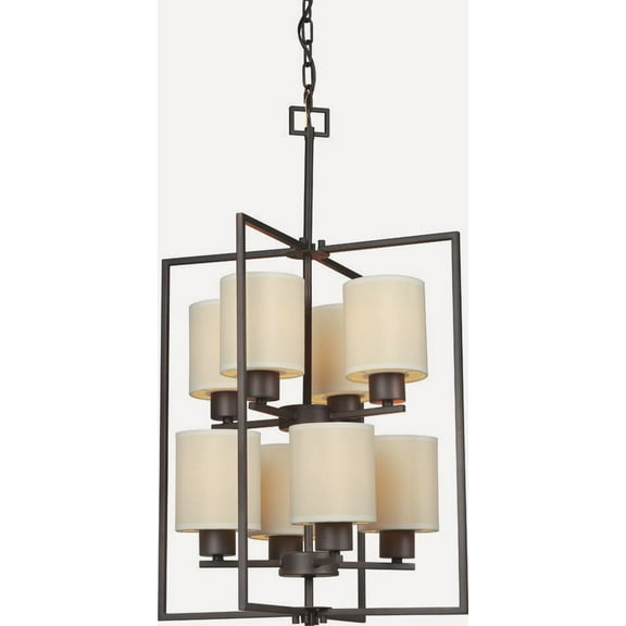 Forte Lighting 2570-08 8 Light Full Sized Pendant - Bronze
