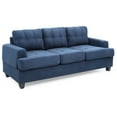 thumbnail image 6 of Homestock Victorian Sofa - Navy Blue Tufted Living Room Seating, 6 of 9