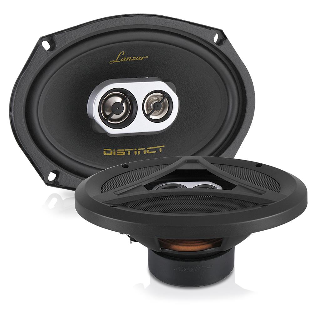 Diffusori Auto Lanzar DCT6 A 3 Vie, 360W, 6x23 Cm, Cestello Acciaio, Bobina In Alluminio, 4 Ohm