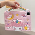 thumbnail image 2 of Cartoon Kids Tablet Case For iPad Mini 1 2 3 4 5 6 7 Air 11 6 Pro 10.2 10.9 inch iPad Air 11inch M3 (2025) Silicone CuteUnicorn Bracket Tablet Cover, 2 of 5