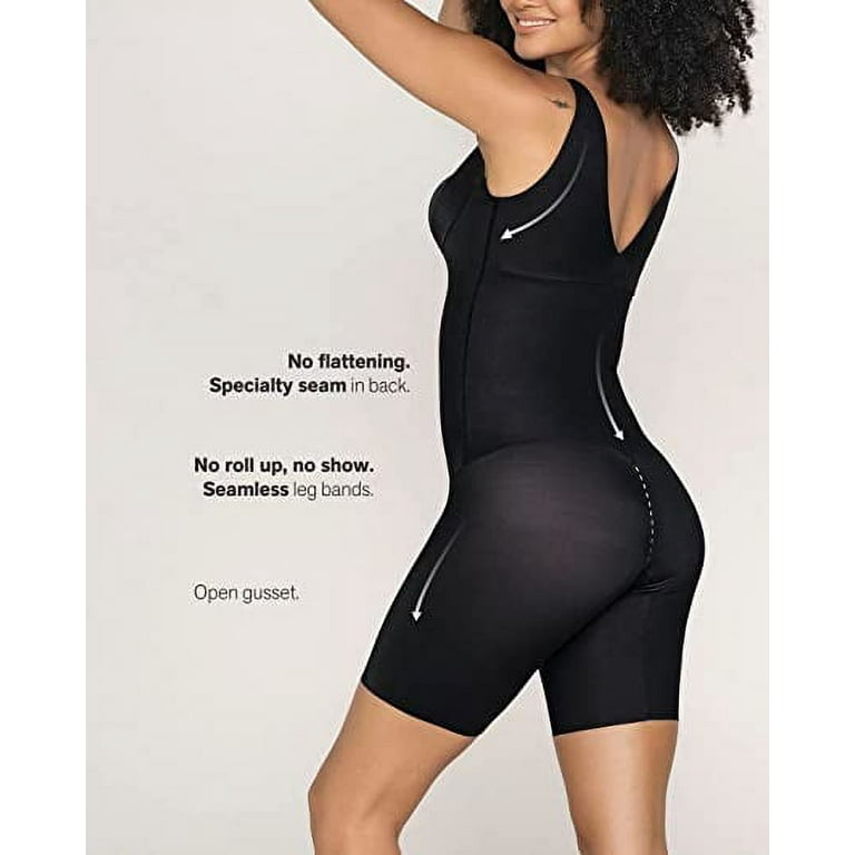 Leonisa BLACK Open Bust Seamless Shapewear Tummy Control Bodysuit, US  X-Large