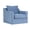Blue Slate, variant on New Classic Furniture Sylvie Polyester Fabric Swivel Chair in Blue Slate