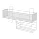 thumbnail image 3 of Estante de almacenamiento para baño, moderno organizador de ducha para oficina y dormitorio. Blanco, 3 of 9