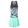 thumbnail image 3 of Alvivi Girls 3 Pieces Swimsuit Print Top Briefs Skirt Set Beach Bikini Swimwear 4-16, 3 of 7