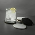 thumbnail image 5 of (4 pack) Thyme & Table 6 pack Ceramic Ribbed Coaster Set, Black, 5 of 8
