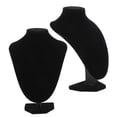 thumbnail image 6 of HEANUJJ 2-Pack Black Velvet Necklace Display Bust Stand Jewelry Organizer for Elegant Presentation and Retail Display, 6 of 8