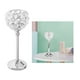 thumbnail image 3 of con canliere , canliere para coración Bodas, Hogar, , Acción Gracias, Navidad , Plata 26,5 cm Plata 265cm Macarena candelero de cristal candelita, 3 of 8