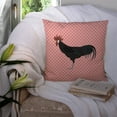 thumbnail image 3 of Minorca Ctalalan Chicken Pink Check Fabric Decorative Pillow, 3 of 4