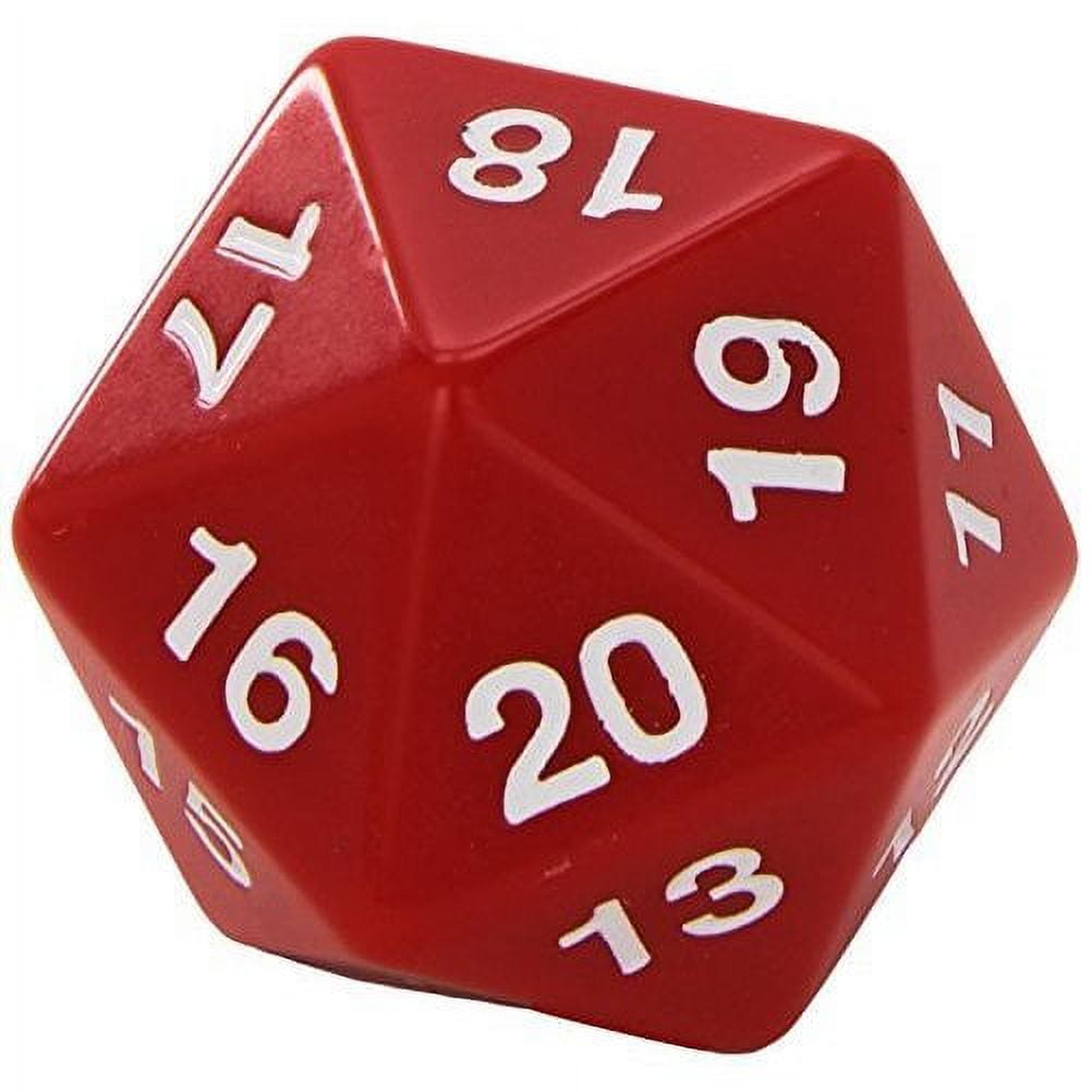 Koplow Games 55mm Jumbo 20-Sided D20 Countdown Dice - Opaque