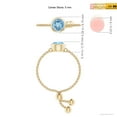 thumbnail image 4 of Angara Natural 0.4 Ct. Aquamarine Solitaire Ring in 14K Yellow Gold for Women (Ring Size: 12), 4 of 9