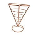 thumbnail image 4 of YWMJZEU French Fries Stand Fashion Fried Food Basket for Picnic Kitchen Food Serving Gold, 4 of 9