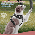 thumbnail image 7 of No Pull Dog Harness - M Size | Reflective Nylon Adjustable Grey Harness for Pet | GOLDENROW, 7 of 7