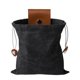 thumbnail image 5 of Bolsa multiusos para recolectar frutas, ideal para viajes. Riñonera con cordón ajustable. negro, 5 of 8