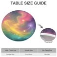 thumbnail image 6 of Colorful Tie Dye Nebula Pattern Round Fitted Tablecloth with Elastic Edge,Dining Table Cover Waterproof,Outdoor Round Tablecloth for Camping,Dining,Indoor and Outdoor, 6 of 7