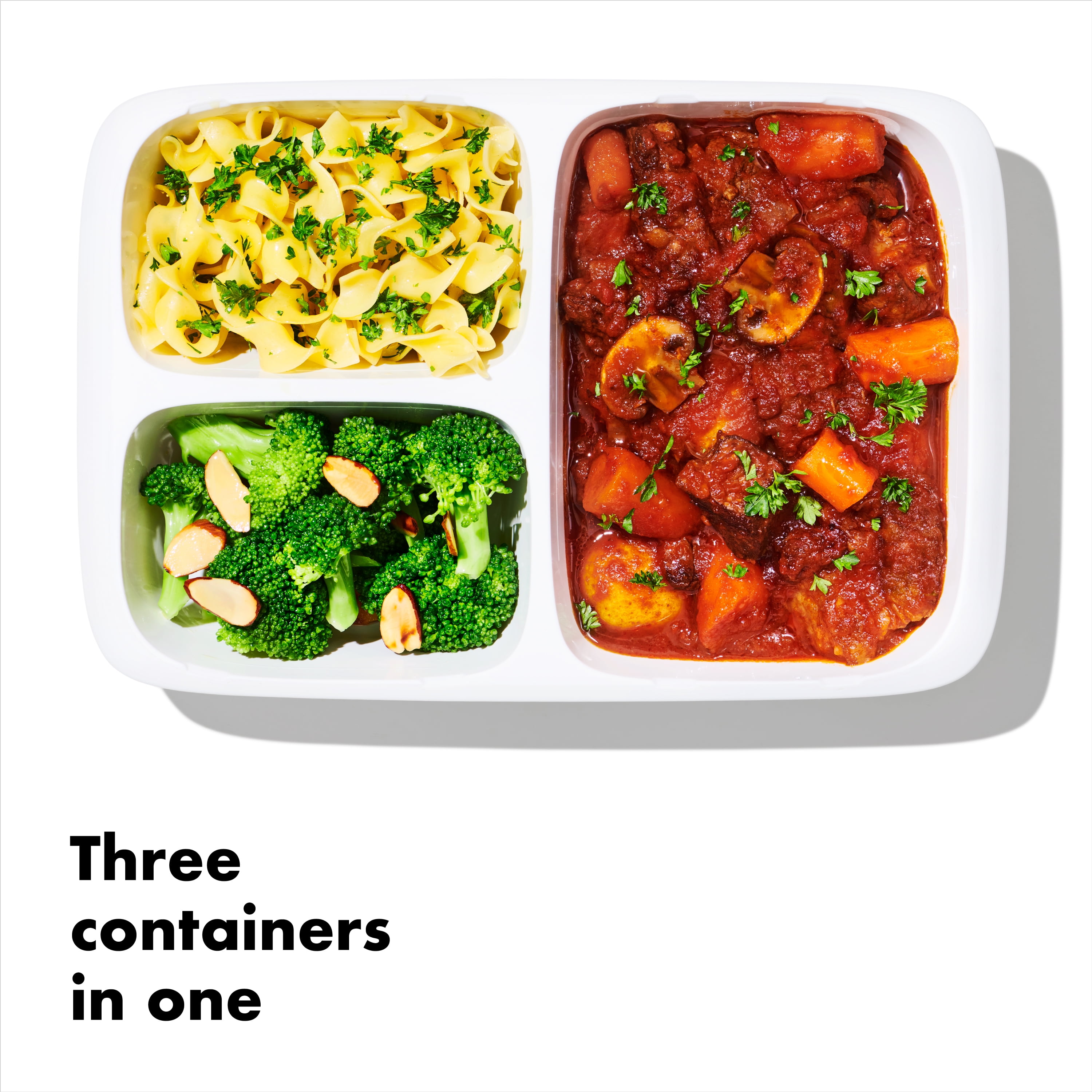 OXO Prep & Go 4.1-Cup Divided Lunch Prep Container, Teal