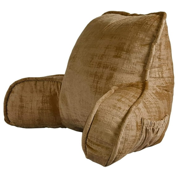 Brown Velvet Bed Rest Pillows