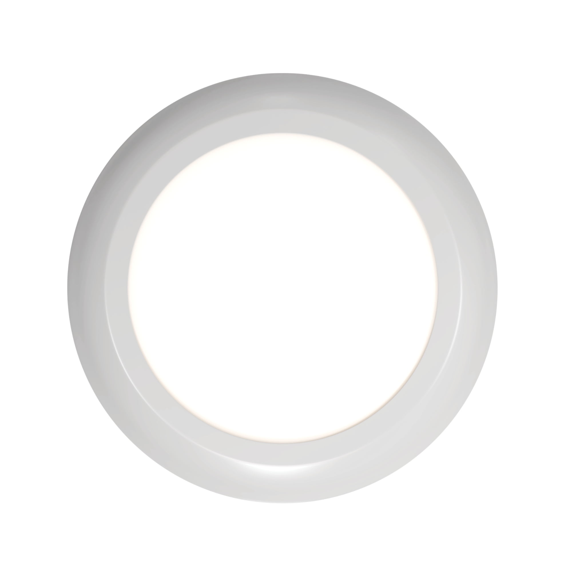 Next Glow Ultra Slim 6.5" LED Ceiling Light Fixture, 4000K Round, Dimmable Flush Mount Light, White