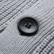 thumbnail image 5 of Gibobby Suéter cárdigan para hombre Cárdigan de punto trenzado para hombre, cuello de chal, ajuste holgado, manga larga, casual, cárdigan(Gris,XG), 5 of 5