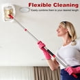 thumbnail image 5 of Uxcell Spin Mop Replacement Handle, 4 Section 30-to-58" Easy Wring Mop Replacement Stick Refills Screw Joint for Floor Ceiling Wall Cleaning, Red(Head & Base Not Included), 5 of 7