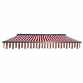 thumbnail image 4 of ALEKO Parasol Demi-Cassette Rétractable Terrasse Auvent 10x8 ft Couleur Rouge/blanc, 4 of 5