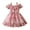 Pink, variant on Odeerbi Infant Girls Summer Chiffon Floral Dress Off the Shoulder Ruffle Princess Dresses Cute Sleeveless Mesh Bow Dress Infant Girls Clothes