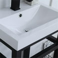 thumbnail image 4 of Pemberly Row 18" Single Resin Top Metal Bathroom Vanity in Black, 4 of 14