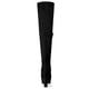 thumbnail image 4 of Botas de Tacón Alto de Bloque Sobre la Rodilla para Mujer Allegra K Negro 40, 4 of 8