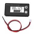 thumbnail image 3 of HUGFEGWE Universal Digital Display LCD 12V Battery Capacity Indicator Tester,Lithium Battery Voltmeter Without Alarm or Temperature Battery Testers ((10-100V) Blue + Alarm + Temperature) CA919-137631, 3 of 7