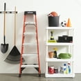 thumbnail image 5 of Gracious Living 4-Shelf Adjustable Medium-Duty Shelving Storage, White, 5 of 12