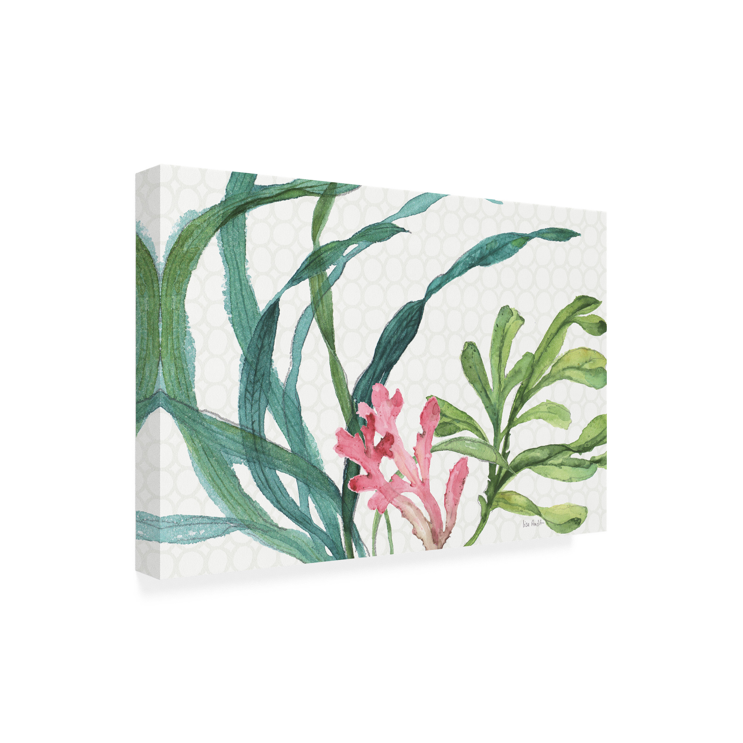 Lisa Audit 'Mixed Greens XVII' Outdoor Canvas 16x18