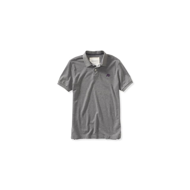 Aeropostale Mens A87 Ss Rugby Polo Shirt, Gris, X-Small Aeropostale polo, rugbi