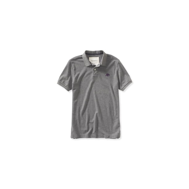 Aeropostale Mens A87 Ss Rugby Polo Shirt, Gris, Small Aeropostale polo, rugbi
