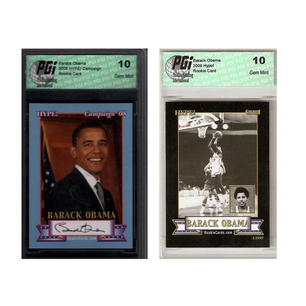 Barack Obama HYPE Basketball Rookie Card 1/1999 PGI 10!