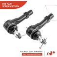 thumbnail image 2 of A-Premium 8Pcs Front Lower Control Arm and Ball Joint Assembly Outer Tie Rod End Rack and Pinion Bellow Compatible with Ford Explorer Mercury Mountaineer 2002-2003 4.0L, 2 of 7