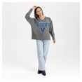 thumbnail image 3 of Women's Gameday Couture  Gray Villanova Wildcats French Terry V-Neck Pullover Sweatshirt, 3 of 6