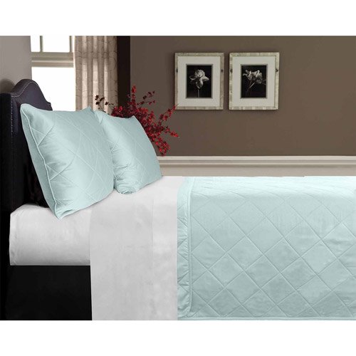 Veratex Supreme Sateen 500Thread Count Egyptian Cotton Coverlet