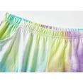 thumbnail image 5 of Beezizac Tie Dye Pajamas for Girls Soft 100% Cotton Smiling Face & Heart Short PJ Set Size 4T, 5 of 7
