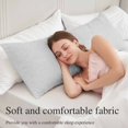 thumbnail image 5 of White Burlap Texture Body Pillow Covers 20"x60", Farmhouse Vintage White Soft Brushed Microfiber Breathable Throw Pillow Covers, Decorative Pillowcase with Zipper for Couch Sofa Bedroom Living Room, 5 of 9