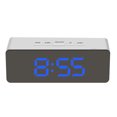 thumbnail image 1 of Reloj despertador digital LED Temperatura Escritorio Espejo de maquillaje Arte Snooze Reloj Dormitorio Decoración de oficina, Rectángulo kenally HA3237-03B, 1 of 6
