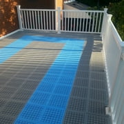 Greatmats StayLock Perforated PVC Plastic Interlocking Outdoor Wet Area and Home Playground Flooring, Deck and Pool Surround Floors Black, 26 Pack, 1x1 Ft x 9/16 inch