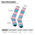 thumbnail image 3 of Women's Knee High Socks Transgender Pride Flag Outdoor Casual Tube Socks, 3 of 7