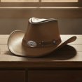 thumbnail image 7 of Slccxzc Rustic Distressed Cowboy Hat, Retro Wide Brim Western Headwear for Outdoor Activities, 7 of 7