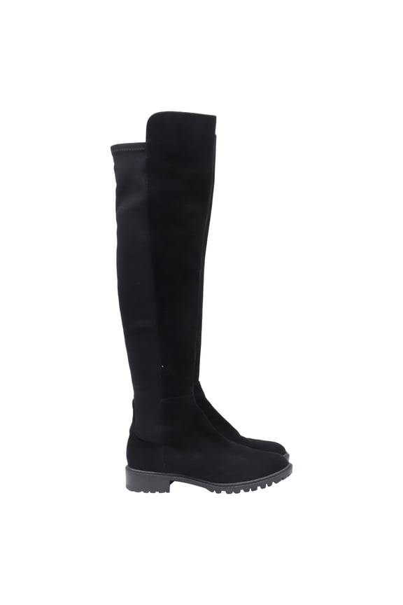 Pre-Owned Stuart Weitzman Knee-High Boots in Black Suede