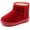 Red, variant on Boys Girls Fur Lined Snow Boots Outdoor Warm Winter Flat Shoes(Toddler/Little Kid)