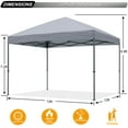 thumbnail image 3 of ABCCANOPY 12 Ft x 12 Ft Easy Pop up Outdoor Canopy Tent,Gray, 3 of 7