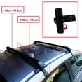 thumbnail image 3 of ALLTIMES 43.3" Universal Car Top Roof Rack Cross Bar Adjustable Luggage Carrier with Lock, Black Aluminum 165lbs Load, 3 of 14