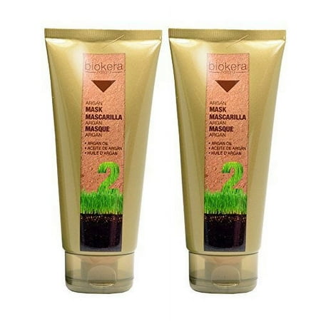 Salerm Biokera Natura Argan Mask 6.8oz / 200mL "Pack of 2"