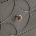 thumbnail image 6 of Weston Home Shiloh Arched Diamond Gold Metal End Table, Grey, 6 of 8