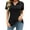 Black, variant on LOMON Womens V Neck Polo Shirts Short/Long Sleeve Collared Tops Loose Casual Tunic Blouses with Pocket