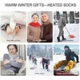 thumbnail image 6 of Heated Socks with 4000mAh Rechargeable Batteries, Washable Thermal Socks with 3 Heating Levels, Up to 60 ℃/140 ℉, 6 of 7